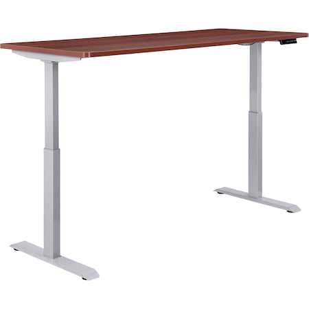 Interion By Global Industrial Sit Stand Desk, 24 in D X 28 to 46 in H, 48 in W X 695779MHGY